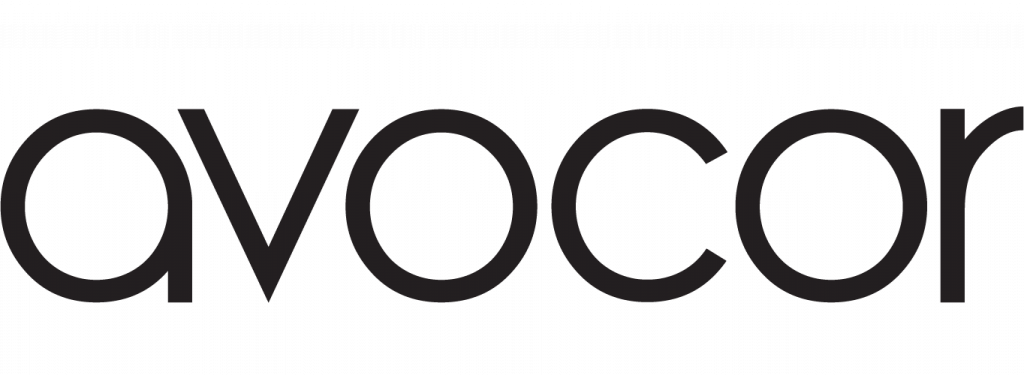 Black avocor logo with transparent background